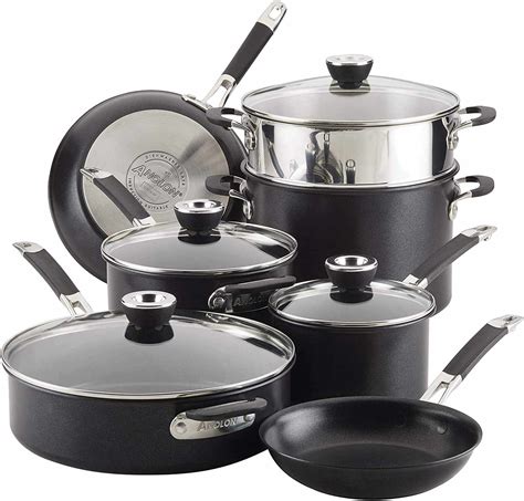 Target cookware sets - Figmint™: Mixing up a taste of adventure everyday. Number of Pieces: 7. Baking Cooking Surface: Stainless Steel. Includes: 10" frying pan, 5 Quart Saute Pan With Lid, 8 Quart Stockpot With Lid, 3 qt. Saucepan With Lid. Piece 1 pot or pan diameter: 10 Inches. Piece 2 pot or pan diameter: 12 Inches. Piece 3 pot or pan diameter: 8 Inches.